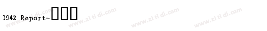 1942 Report字体转换